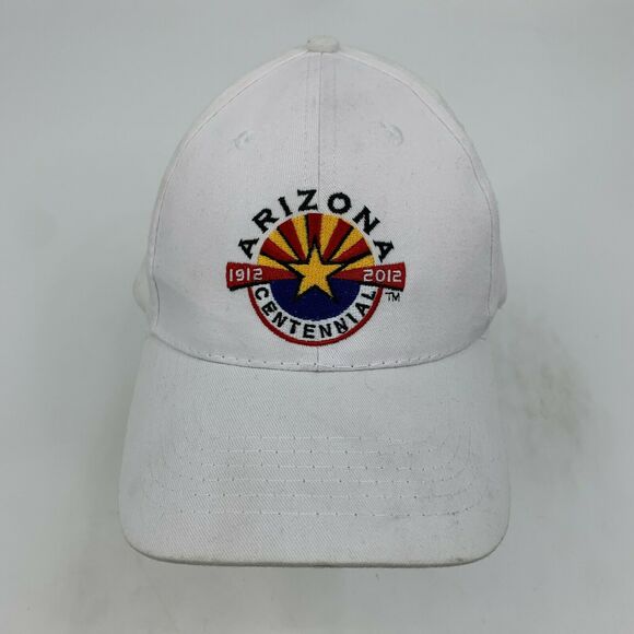 Arizona Centennial 100 Years Celebration Hat Adult Adjustable White Cap New - Picture 3 of 11